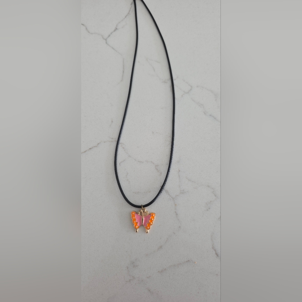 2for$25 Butterfly Charm Necklace – Soft Girl / Y2K Aesthetic